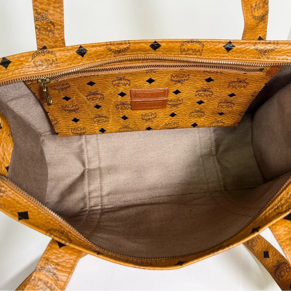 Vintage MCM Viestos Heritage Shopper‎ Tote EUC